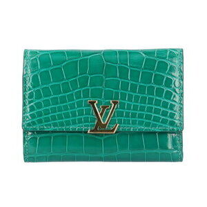 Louis Vuitton Portefeuille Wallet Capucines Compact Tri fold Crocodile